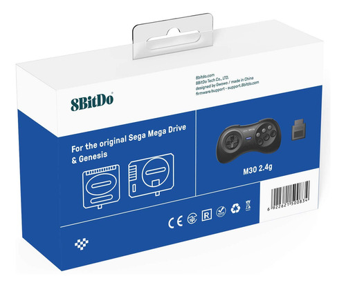 Gamepad M30 Inalámbrico De 8 Bits Y 2,4 G Para Sega Genesis/