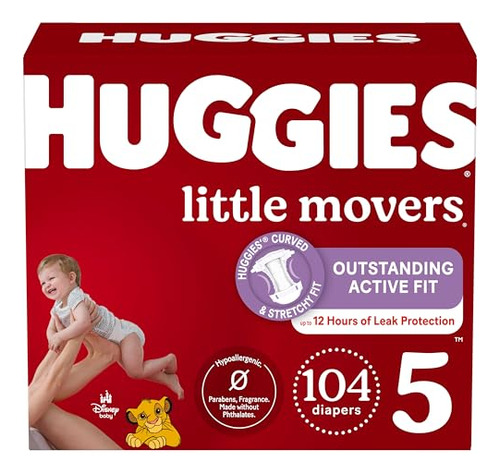 Pañales Huggies Talla 5, Little Movers Pañales Para Bebés,