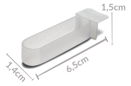 Kit 6 Un - Porta Vitamina Unhão Curió Branco
