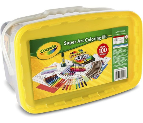 Imagen 5 de 9 de Super Juego De Arte 100 Piezas Crayola Marcador Lapiz Cra...