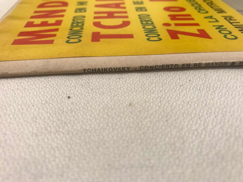 Mendelssohn Tchaikovsky Concierto En Mi Disco Vinilo Lp (Usado)