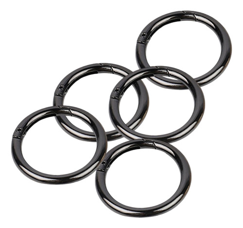 5x Hebillas De Bolso De Cuero Bobinas De Gris Oscuro 32mm