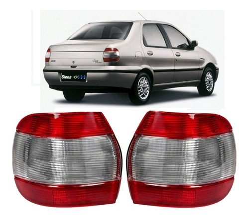 Juego Faros Traseros Fiat Siena 1996 1997 1998 1999 2000