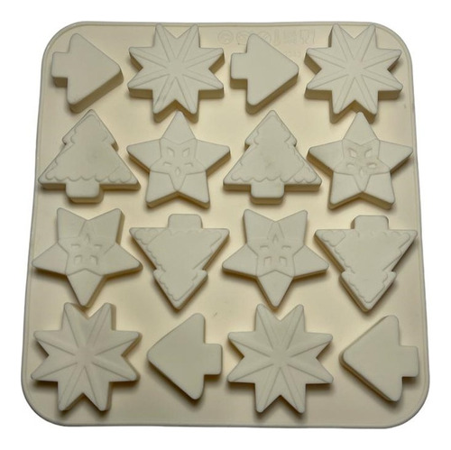 Molde Silicona Formas Navideñas Repostería Chocolatería Tf