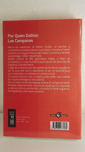 Por Quien Doblan Las Campanas, De Ernest Hemingway. Editorial Epoca, Tapa Blanda En Español, 2010