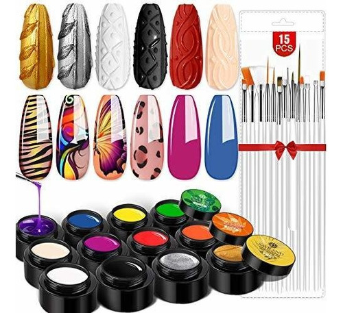 Esmalte De Uñas - Saviland Gel Paint Kit - Gel Nail Poli