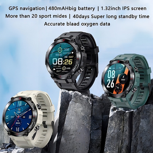 Smartband SUPENENOME K37 display de 0.052" con correa de silicona - color grey
