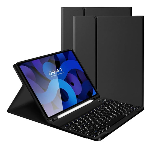 Case Funda Con Teclado Bt Compatible Con iPad Air 11 M2 2024