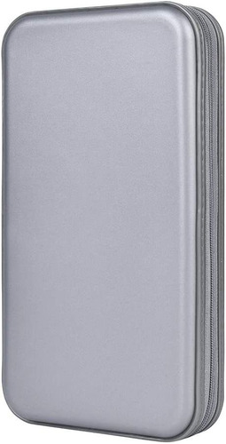 Porta Cd Dvd - Estuche Portatil - Capacidad 72u. - Gris