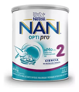 2 Leches En Polvo Nan Optipro 2 Lata X 800 Gr