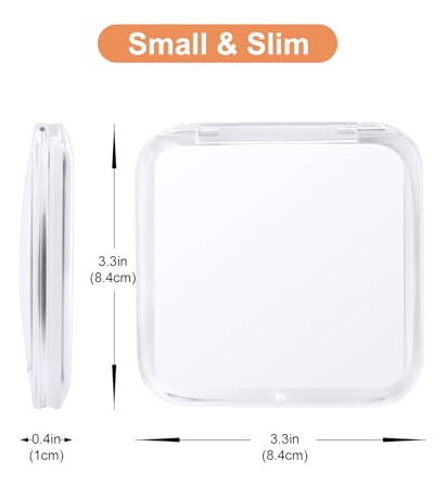 Espejo De Maquillaje Compacto 15x Portátil Y Plegable