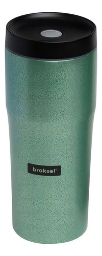 Vaso Térmico Broksol 480ml Acero Inoxidable Verde