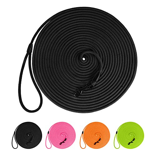 Bronzedog Check Cord 30ft Long Dog Training Leash Tracking L