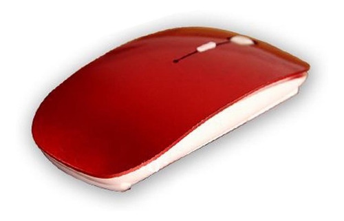 Mouse Optico Inalambrico Receptor Usb - Color Rojo