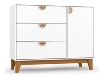 Comprar Cômoda Infantil Pu002F Quarto Bebê Sapateira 3 Gavetas 1 Porta