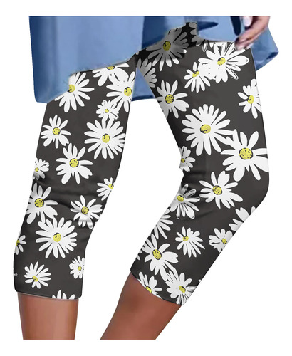 Pantalones Cortos Deportivos I Para Mujer Con Estampado Flor