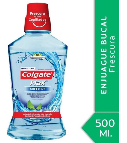 Colgate Plax Soft Mint Enjuague Bucal Sin Alcohol X 500 Ml