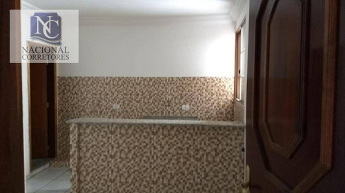 Kitnet Com 1 Dormitório Para Alugar, 20 M² Por R$ 500,00/mês - Parque Das Nações - Santo André/sp - Kn0114