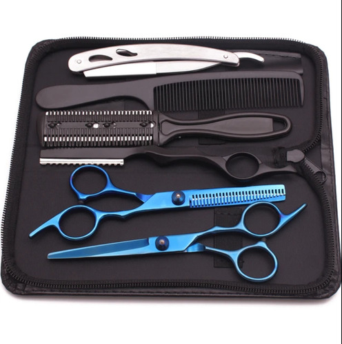 Kit De Tijeras Para Cabello Estilista Barbero De 6 