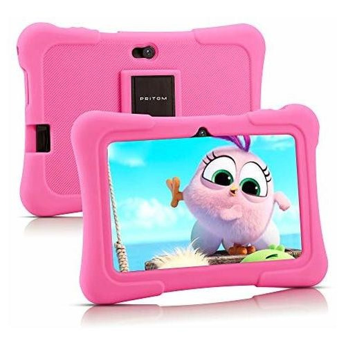 Pritom 7 Pulgadas Niños Tablet, Quad Core Android 10, Xtpq0