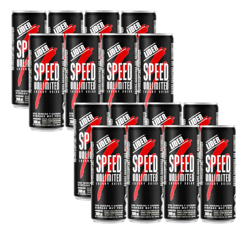 Speed Bebida Energizante Lata 250ml Pack X16 - Gobar®