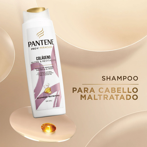 Shampoo Pantene Colágeno Nutre & Revitaliza 300 Ml