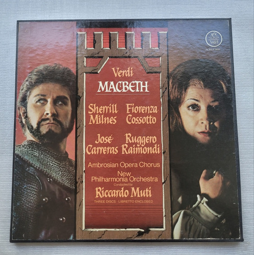 Macbeth Milnes Cossotto Carreras Box Vinilos Importado /