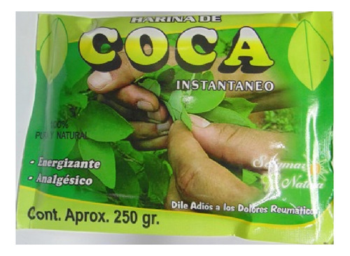 Harina De Coca  250 Gramos  /  Energizante Natural