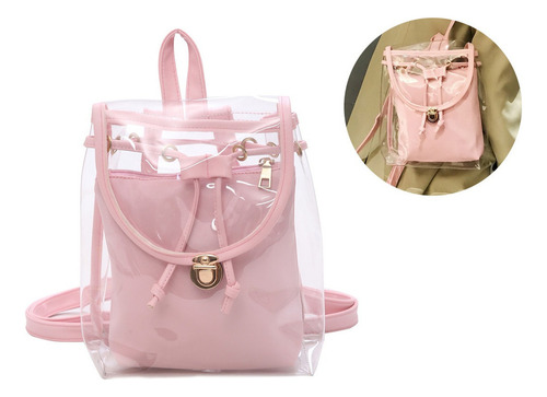 Gran Valor Bolso Mochila Transparente