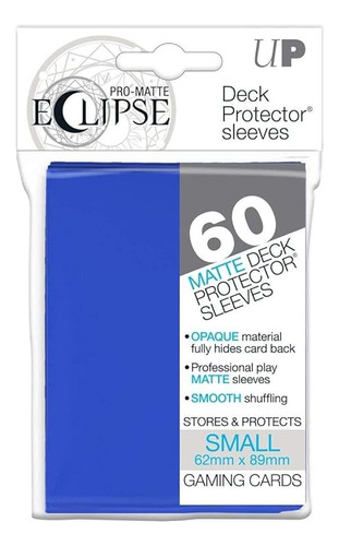 Ultra Pro 85828 Eclipse Small Pro Matte 60 Pack Azul