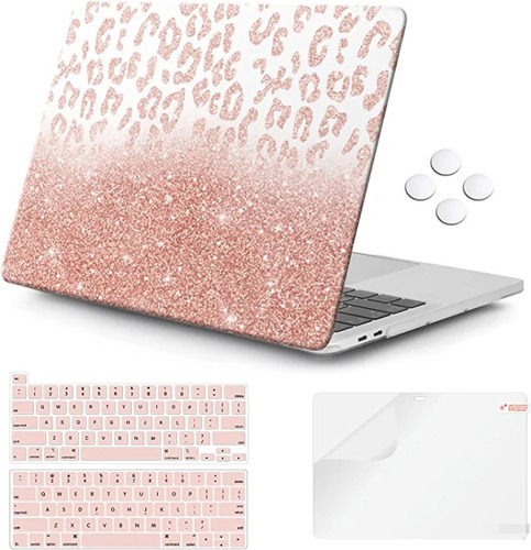 Funda Para Macbook Pro 13 (version 2020) Animal Print Rosa