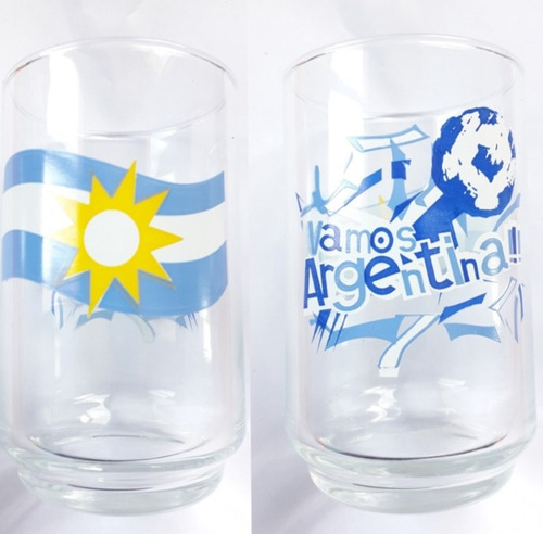 Vaso De Vidrio De La Seleccion Argentina De Futbol