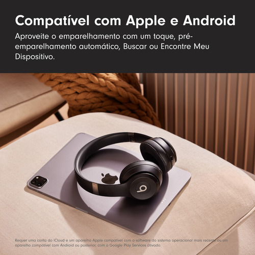 Beats Solo 4 – Fone de ouvido supra-auricular sem fio – Preto fosco