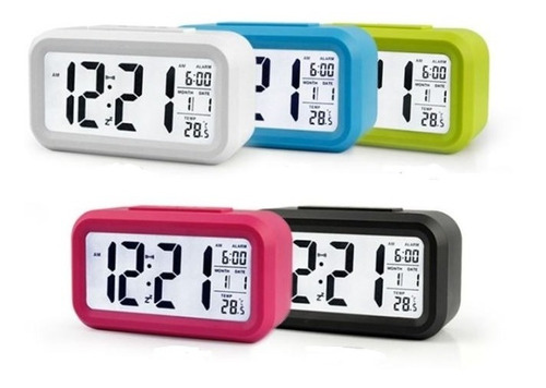 Reloj Despertador Pantalla Led Fecha Temperatura Alarma