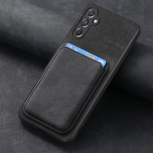 Funda De Piel Extraíble Con Tarjetas Magnéticas 2 En 1 Para