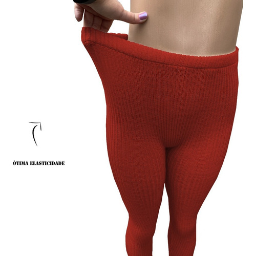 Imagem 9 de 9 de Kit 3 Calça Fusô Canelado Lã Tricô Feminino Masculino