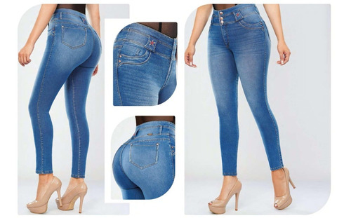 Imagen 1 de 1 de Jean Control Abdomen Skinny Gran Jeans
