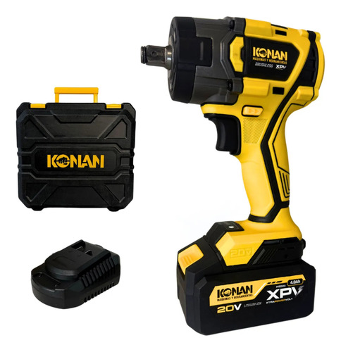 Llave De Impacto 20v Encastre 1/2 Xtra Power V Konan 650nm Amarillo 50hz