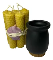 Comprar  Rituales Abundancia Velas De Miel 20 Unidades + Portavelas