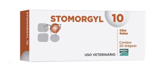 Stomorgyl 10 Para Cães E Gatos - 20 Comp. Envio Imediato
