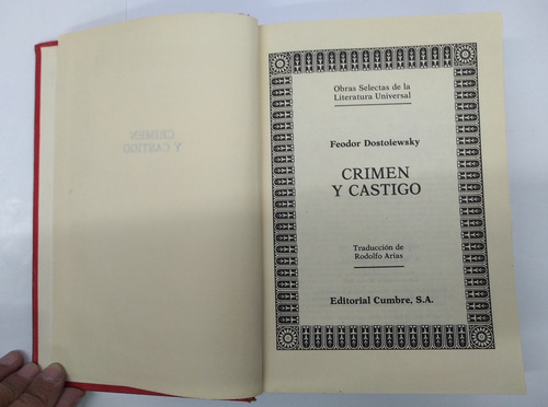 Crimen Y Castigo. Fiódor Dostoievski. (Reacondicionado)