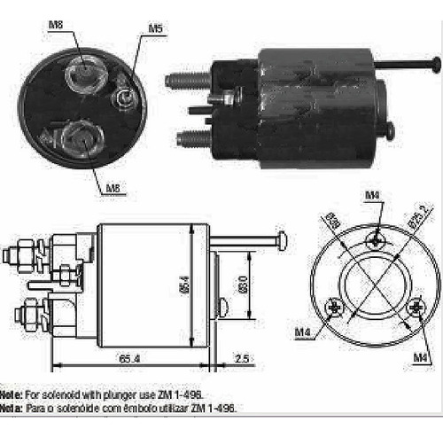 Solenoide Arranque Peugeot 306 405 406 Citroen Xantia Zx 496