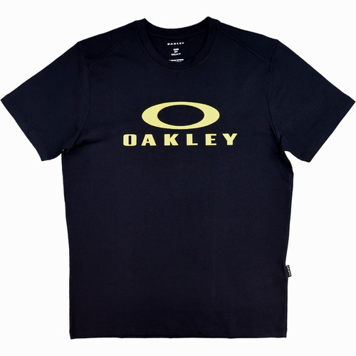 Camisa Masculina Oakley Logotipo O-bark Tee Black/yellow