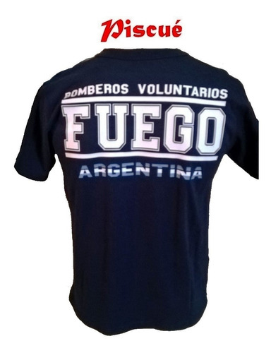 Remera Estampada Para Bomberos!!!! Modelo 44 Piscué