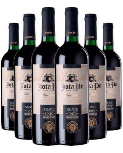 Vinho Tinto Suave Jota Pe 750 Ml Caixa Com 06 Unidades