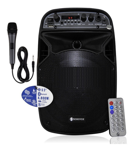 Cabina De Sonido Profesional Recargable Bt Sonivox Vs-ss2134