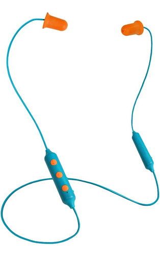 Auricular Plugfones Pbt-uy 2 En 1, Bt, Celeste Y Naranja