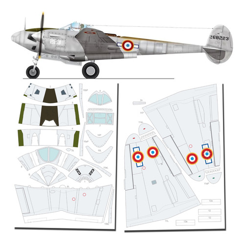 P-38 Lightning De Saint-exupéry 1.33 Vectorial Y Original