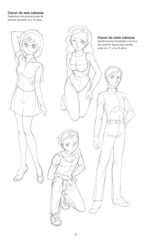 Imagen 6 de 7 de Técnicas De Dibujo Manga 2. Cánones Y Proporciones