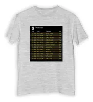Comprar Remera Niño Departures Cartel Aeropuerto Avion Vuelo P3